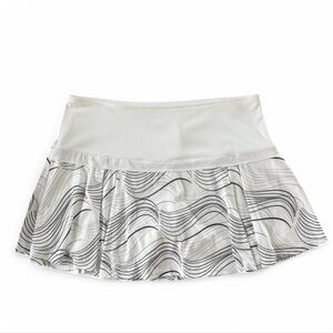 CALLAWAY Opti-Dry Women Size Med Golf‎ Skort White Outdoor Sport Pull On Stretch